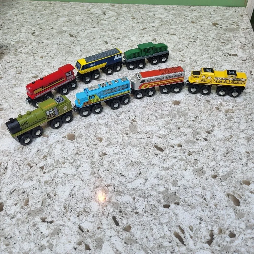 Magnetic Wooden Train Set